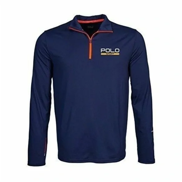Polo Sport Ralph Lauren Men's Navy Stretch Performance Jersey Pullover Small - Picture 1 of 11